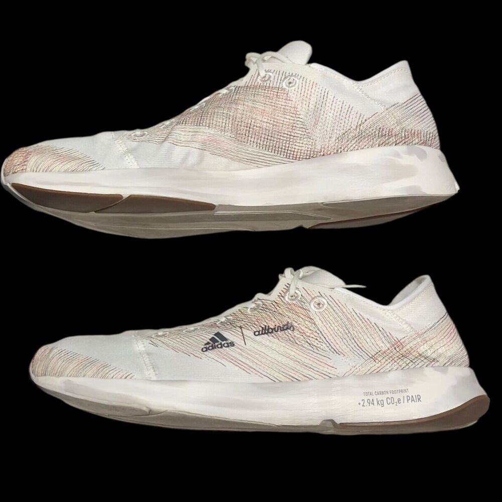 Adidas Adizero X Allbirds Sneakers White Multicolor Semi Turbo GY6156 Size 12 - Picture 2 of 9